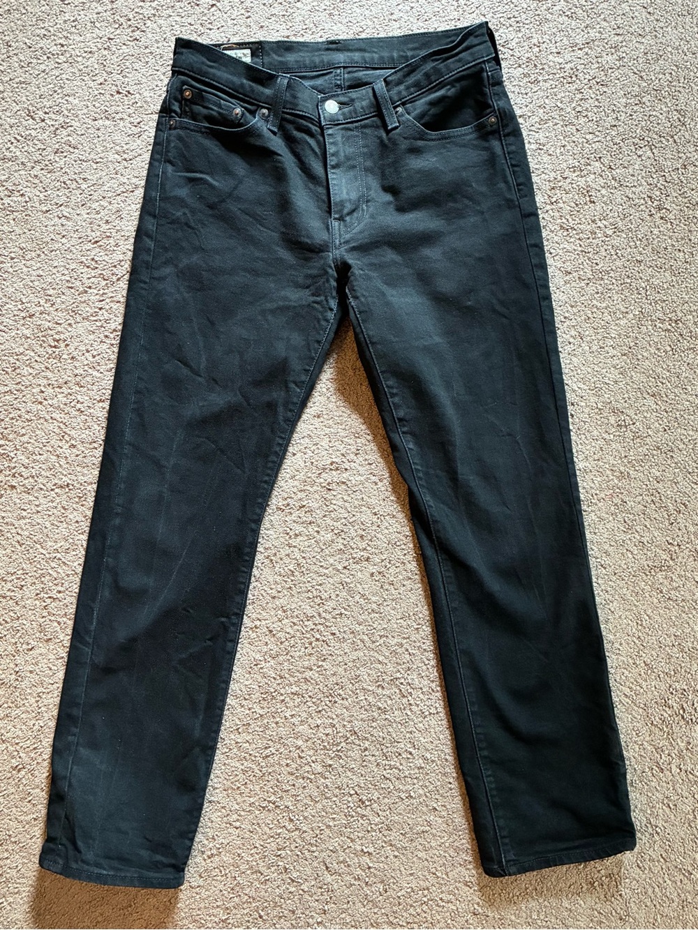 Levi's Straight Leg Black Jeans Unisex/Women’s 30x30
